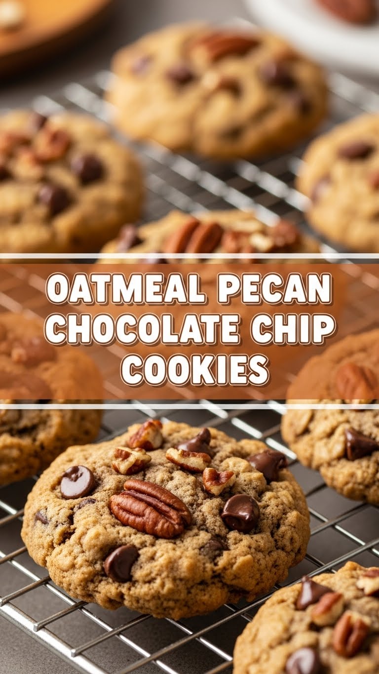 Oatmeal Pecan Chocolate Chip Cookies