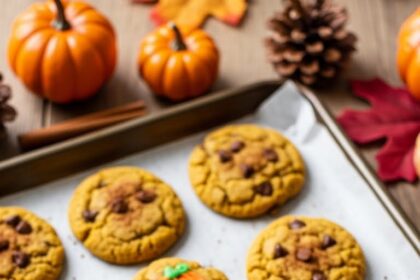 Vegan Pumpkin Chocolate Chip Cookies