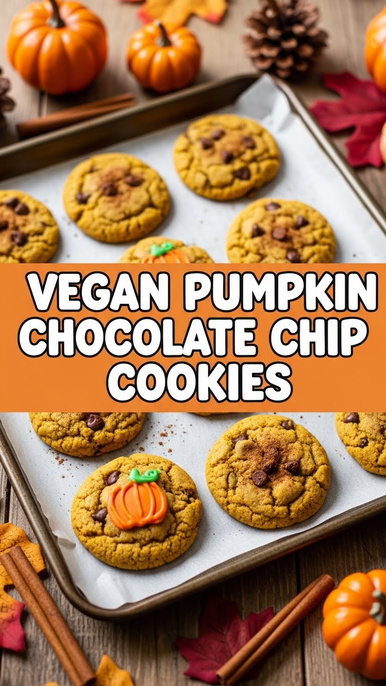 Vegan Pumpkin Chocolate Chip Cookies