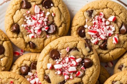 Peppermint Chocolate Chip Cookies