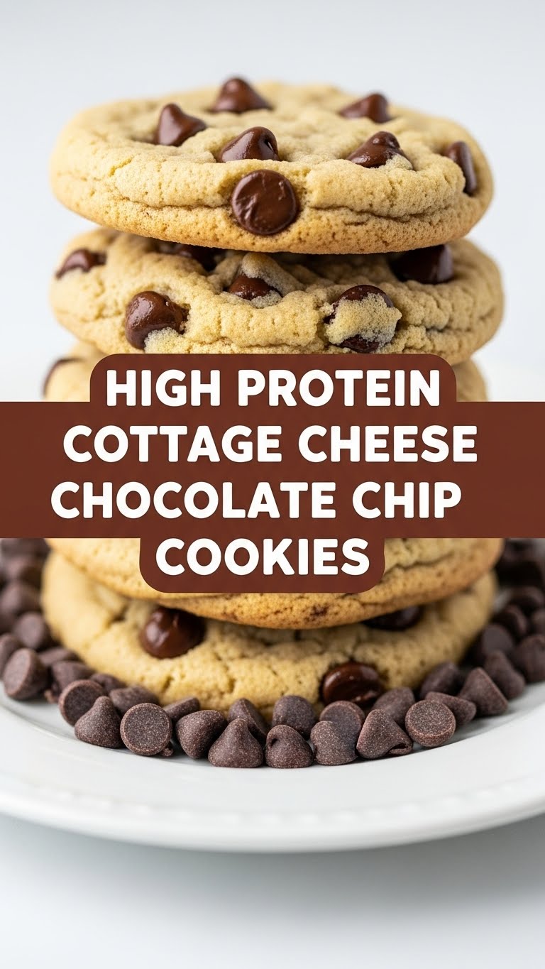 High Protein Cottage Cheese Chocolate Chip Cookies