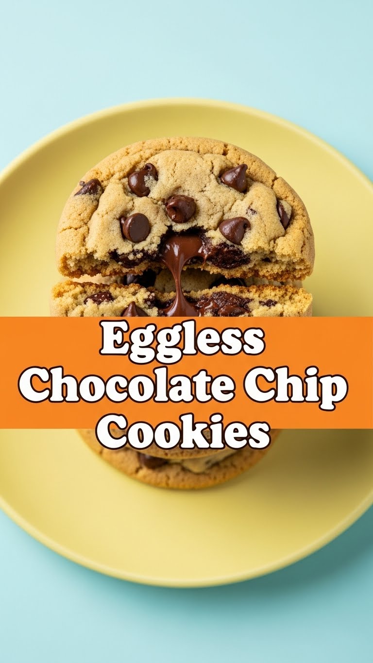 Eggless Chocolate Chip Cookies