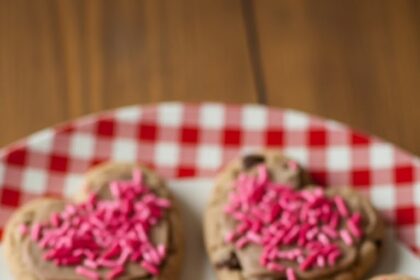 Valentine Chocolate Chip Cookies