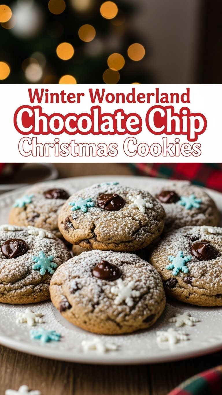 Winter Wonderland Chocolate Chip Christmas Cookies