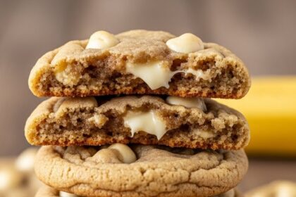 Banana White Chocolate Chip Cookies