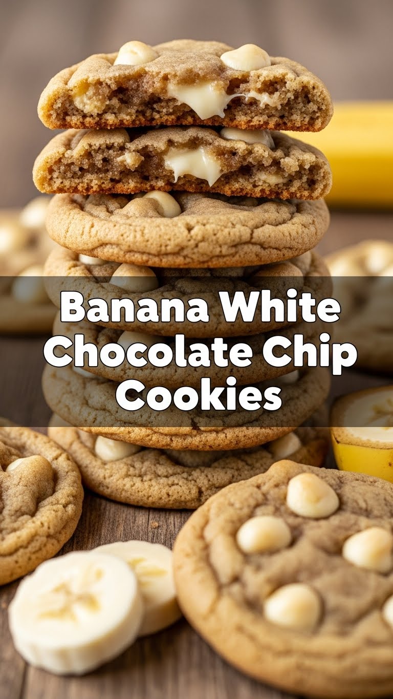 Banana White Chocolate Chip Cookies