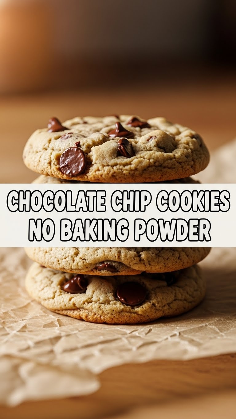 Chocolate Chip Cookies No Baking Powder