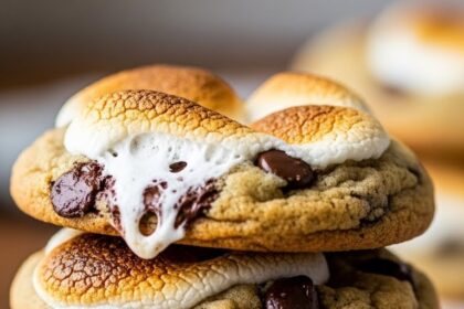 Chocolate Chip And Marshmallow Cookies