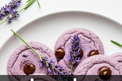 Lavender Chocolate Chip Cookies