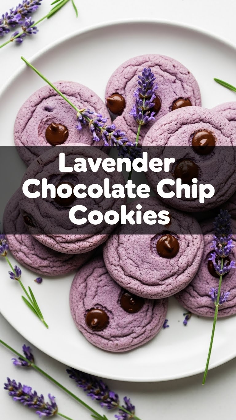 Lavender Chocolate Chip Cookies