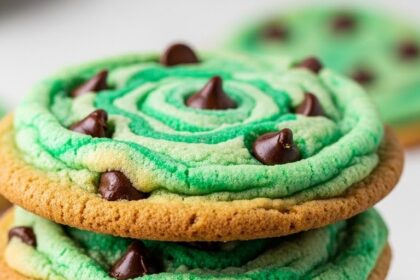 Mint Chocolate Chip Cookies