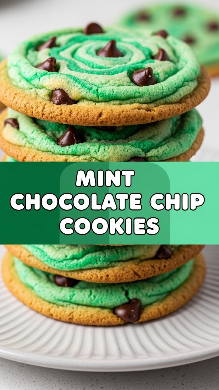 Mint Chocolate Chip Cookies