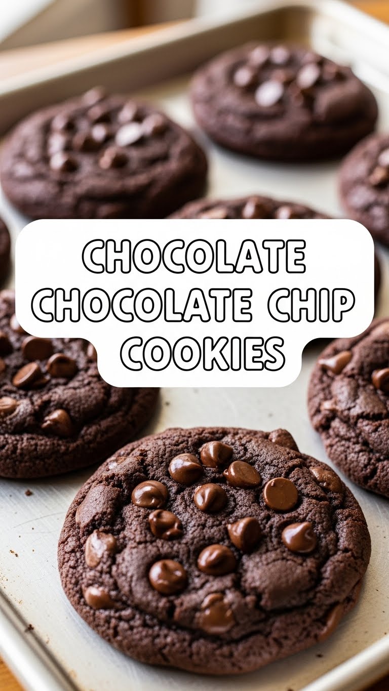 Chocolate Chocolate Chip Cookies