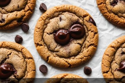 Flourless Chocolate Chip Cookies