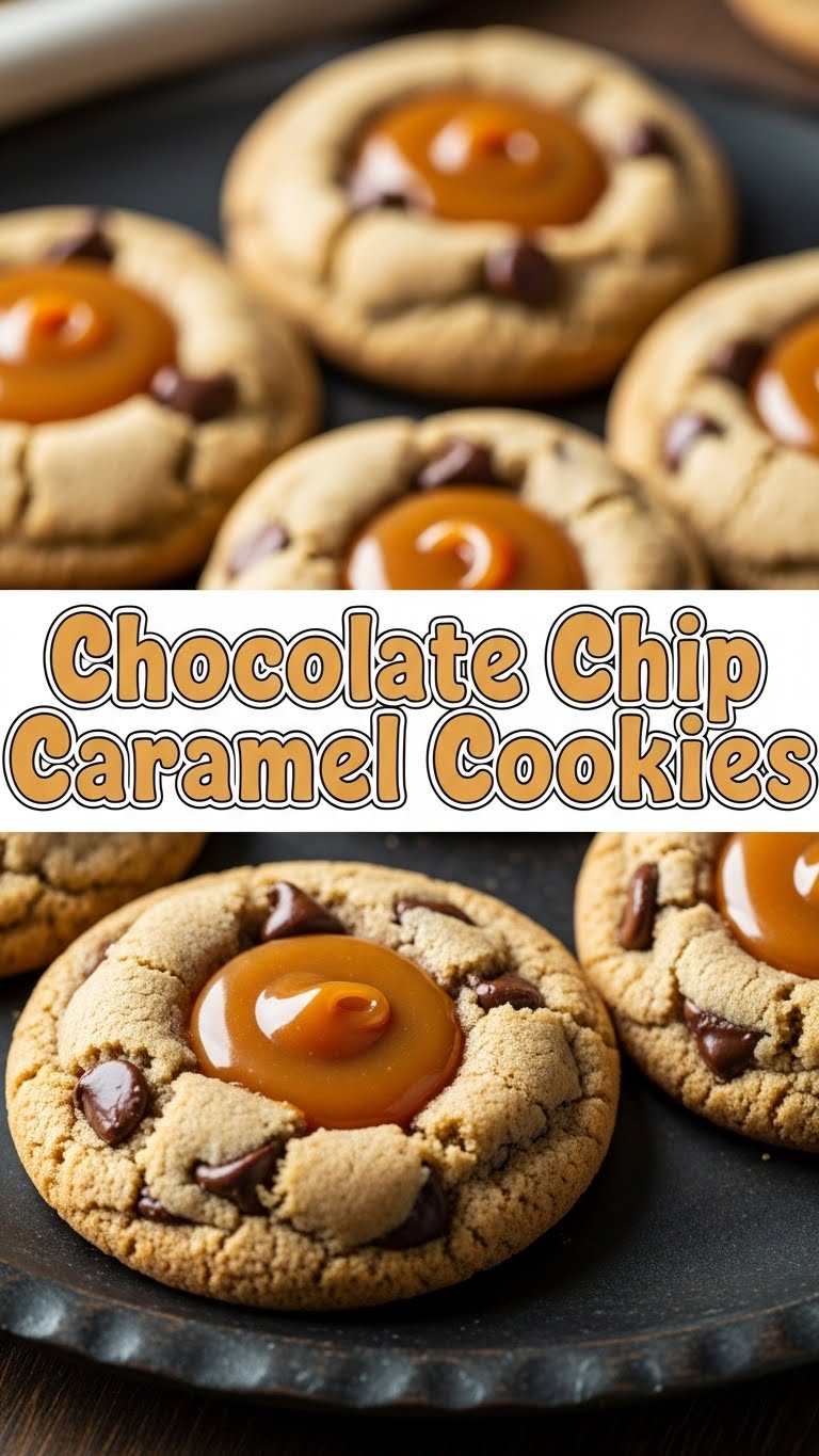 Chocolate Chip Caramel Cookies