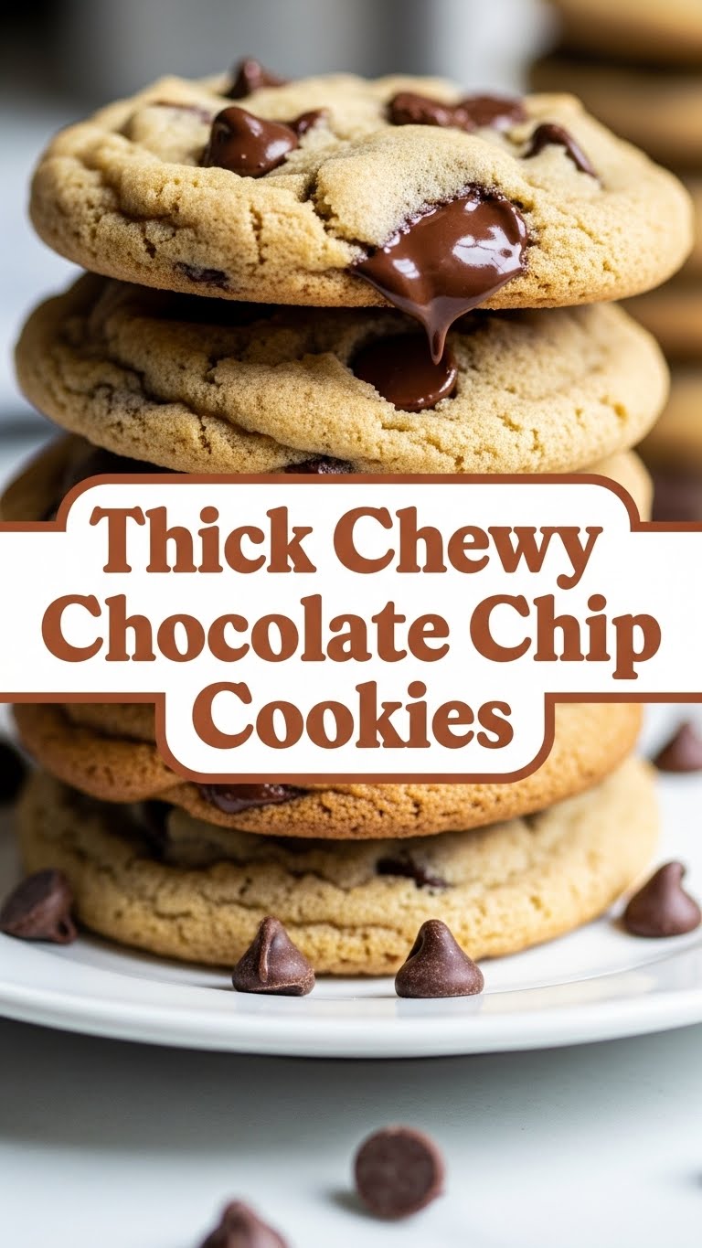 Thick Chewy Chocolate Chip Cookies
