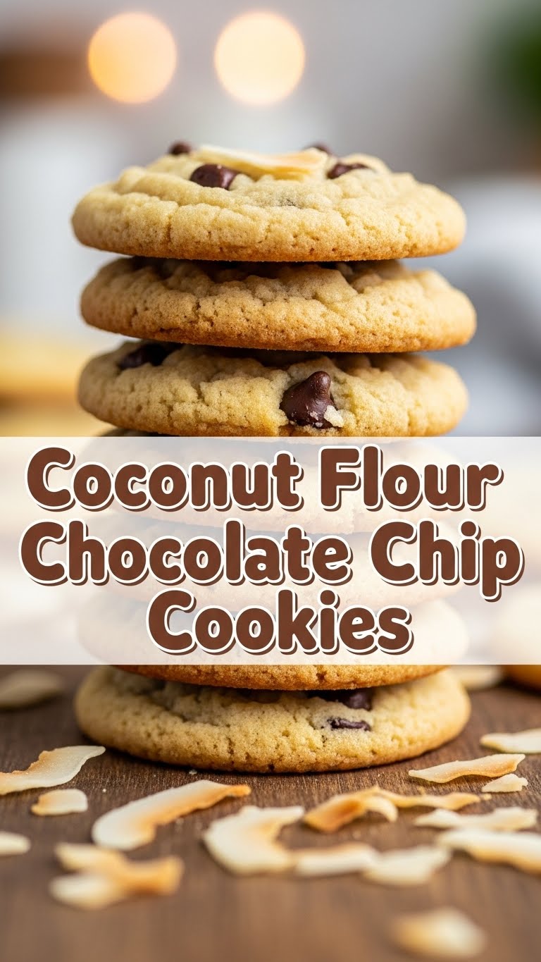 Coconut Flour Chocolate Chip Cookies