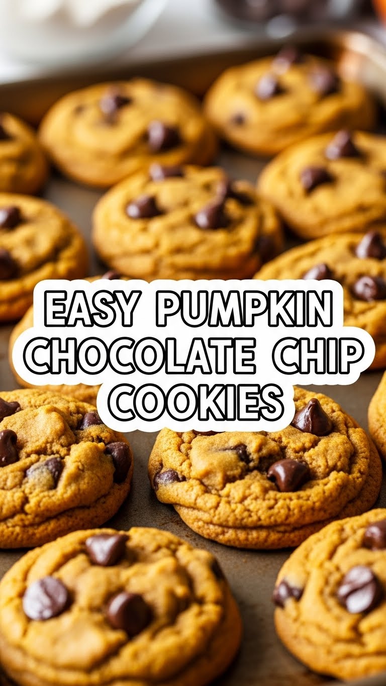 Easy Pumpkin Chocolate Chip Cookies