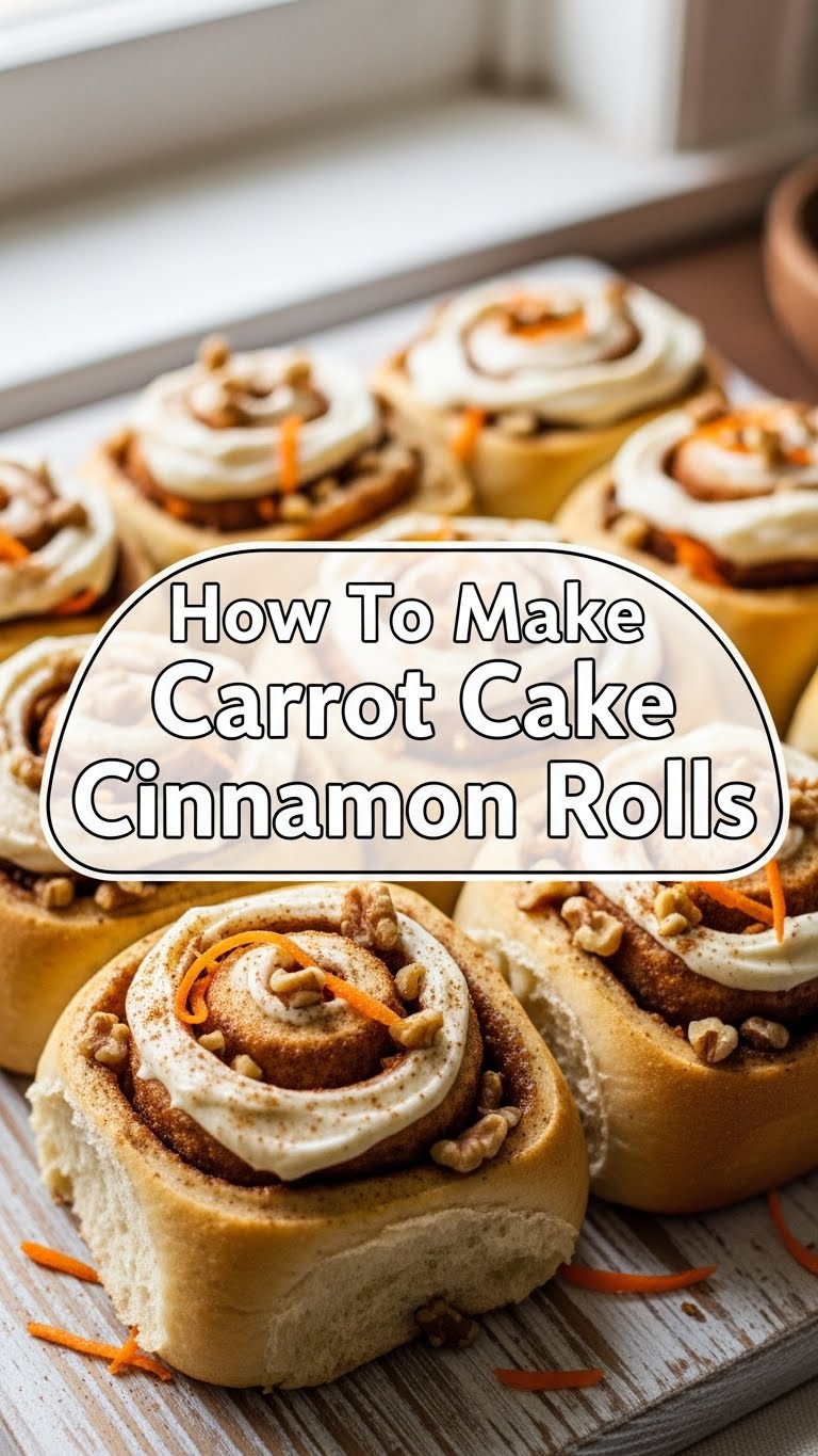 How To Make Carrot Cake Cinnamon Rolls