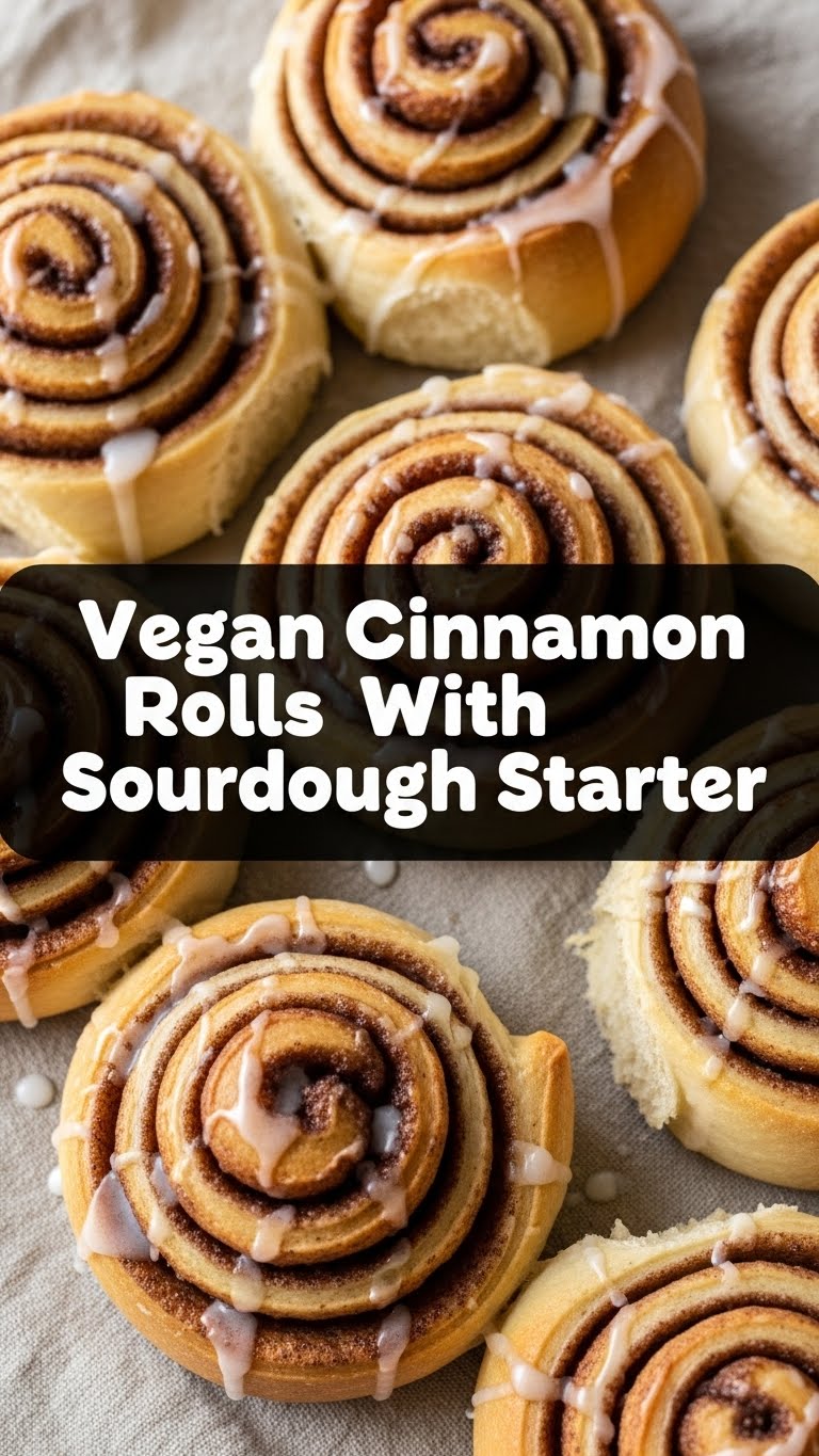 Vegan Cinnamon Rolls With Sourdough Starter