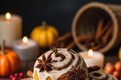 Thanksgiving Pumpkin Cinnamon Rolls