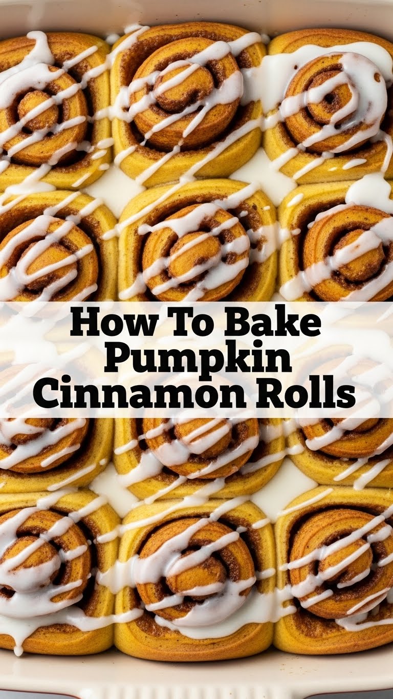 How To Bake Pumpkin Cinnamon Rolls