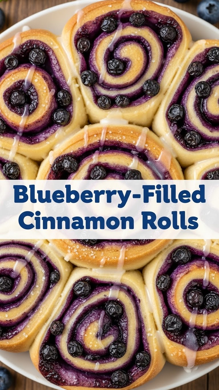 Blueberry-Filled Cinnamon Rolls