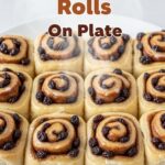 Cinnamon Raisin Rolls On Plate