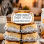 Freezer Friendly Sweet Potato Cinnamon Rolls