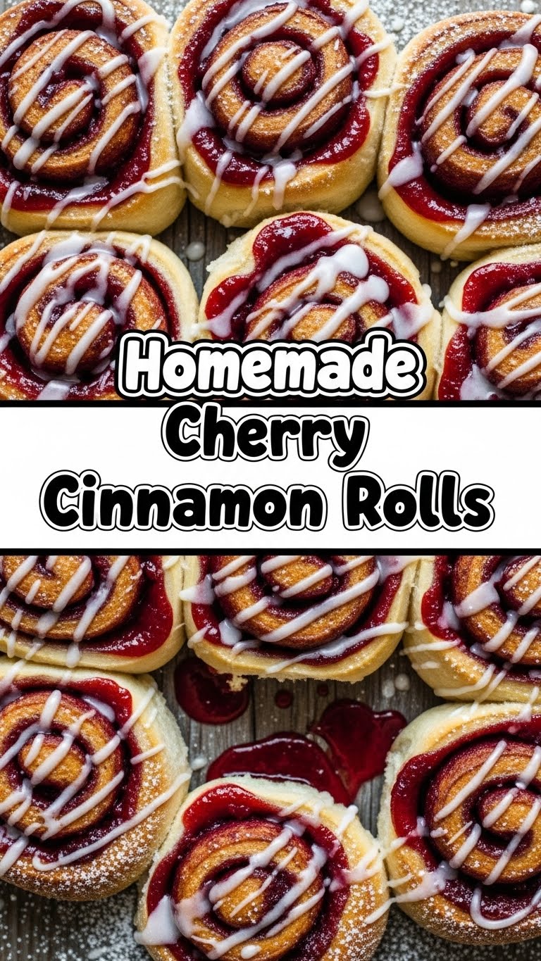 Homemade Cherry Cinnamon Rolls