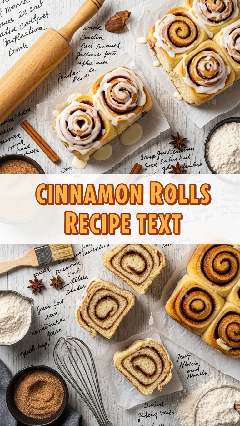 Cinnamon Rolls Recipe Text