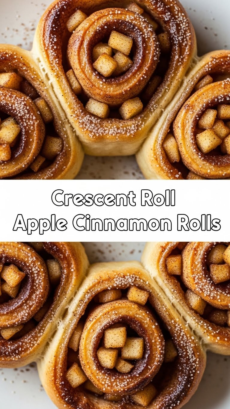Crescent Roll Apple Cinnamon Rolls