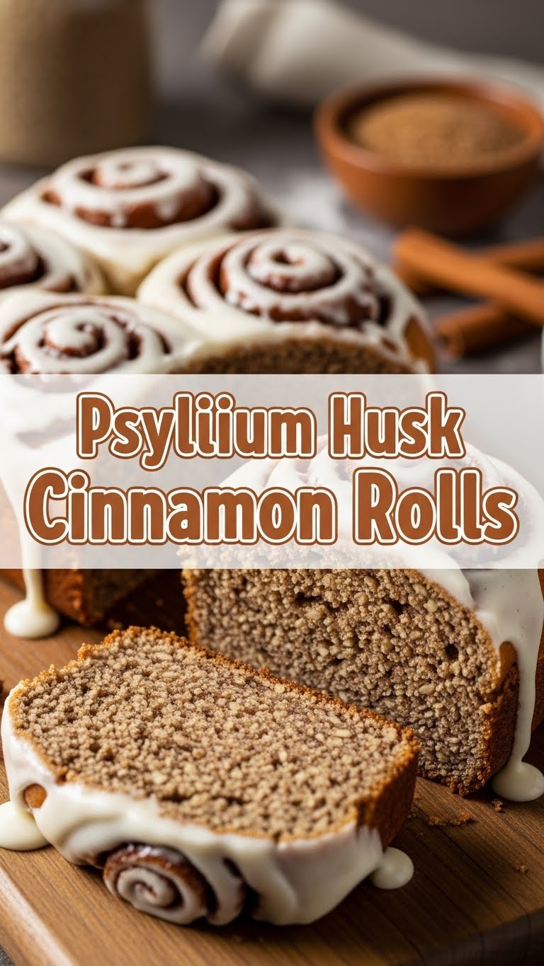 Psyllium Husk Cinnamon Rolls
