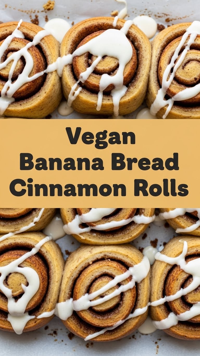 Vegan Banana Bread Cinnamon Rolls
