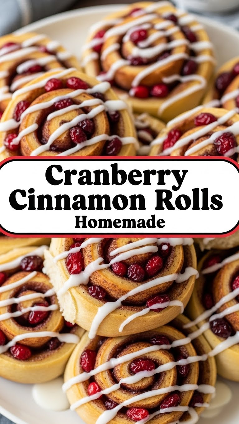 Cranberry Cinnamon Rolls Homemade