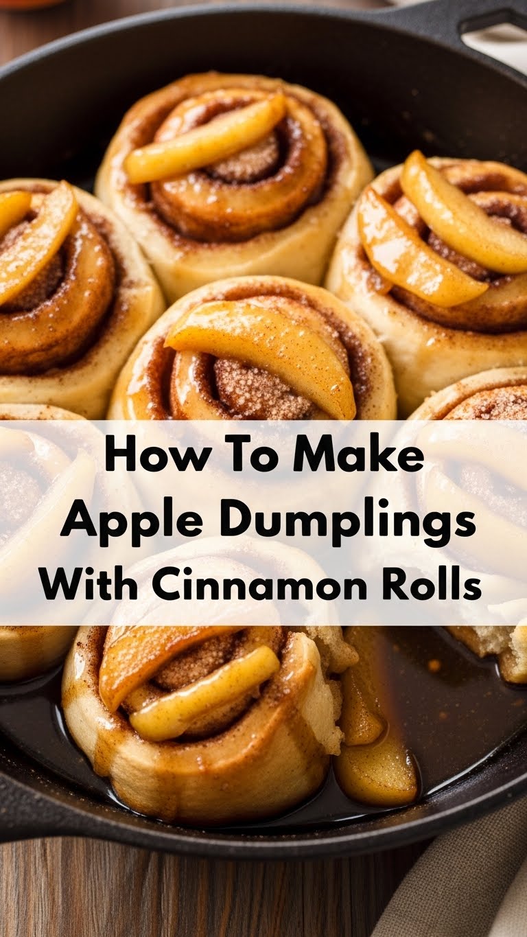How To Make Apple Dumplings With Cinnamon Rolls