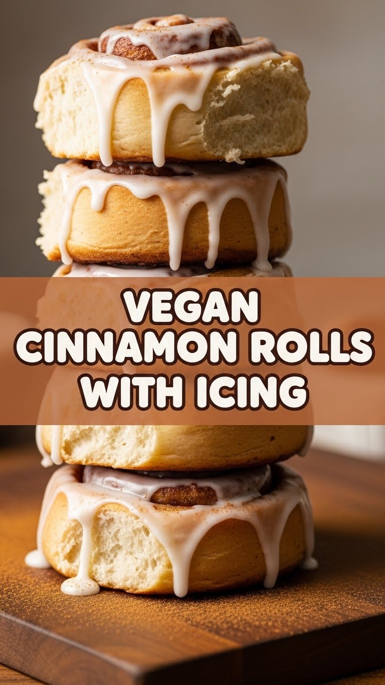 Vegan Cinnamon Rolls With Icing