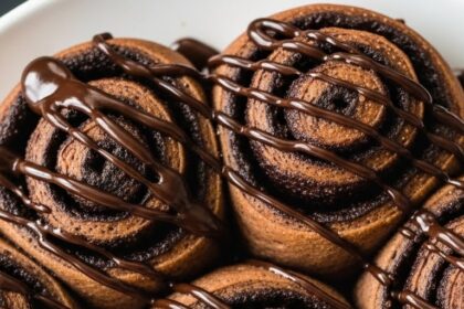 Dark Chocolate Cinnamon Rolls