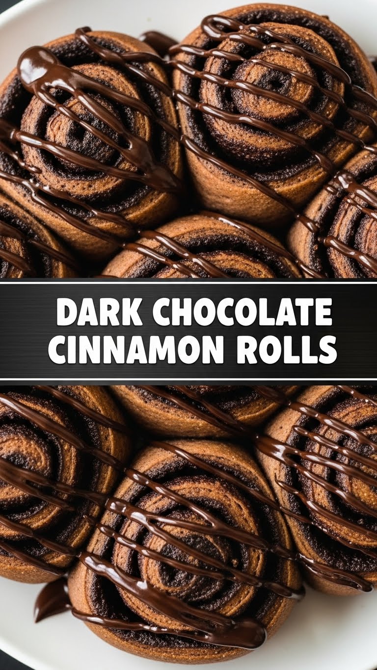 Dark Chocolate Cinnamon Rolls