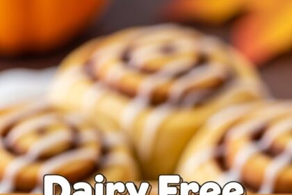 Dairy Free Pumpkin Cinnamon Rolls