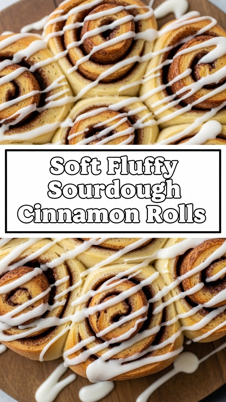 Soft Fluffy Sourdough Cinnamon Rolls