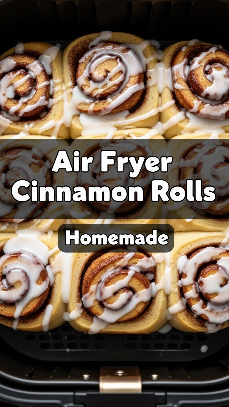 Air Fryer Cinnamon Rolls Homemade