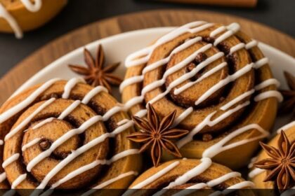 Christmas Gingerbread Cinnamon Rolls