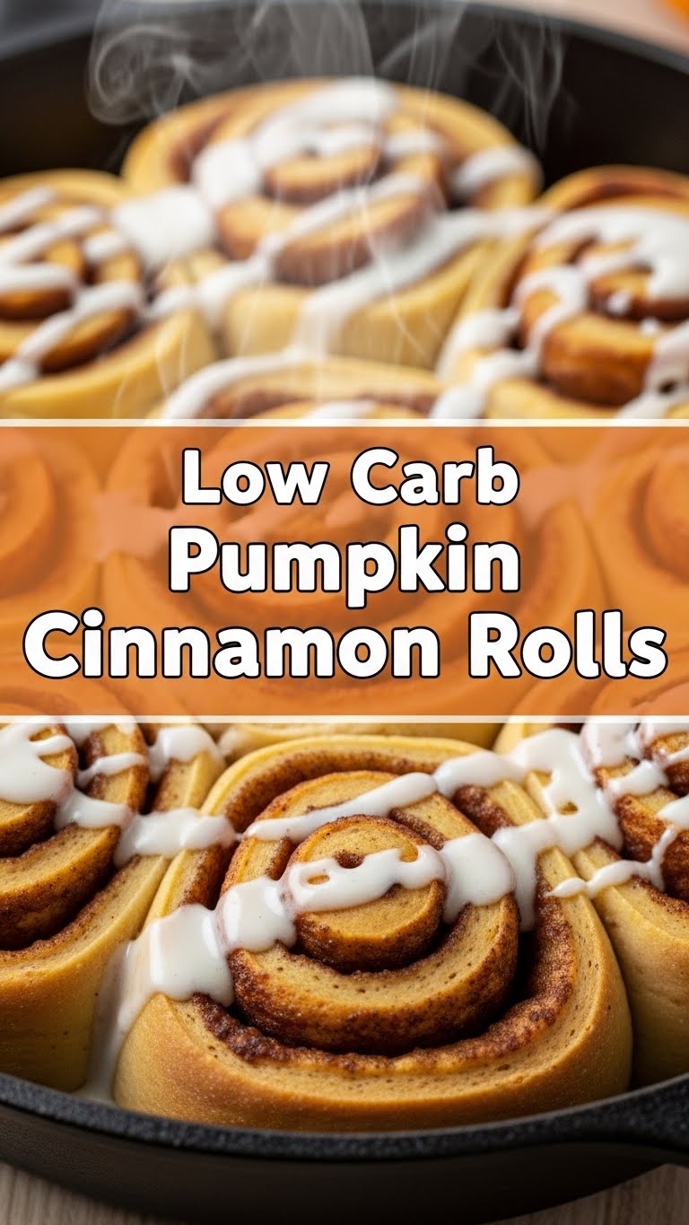 Low Carb Pumpkin Cinnamon Rolls