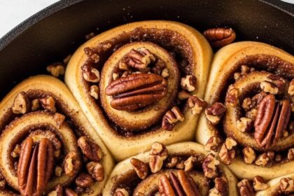 Vegan Pecan Pie Cinnamon Rolls