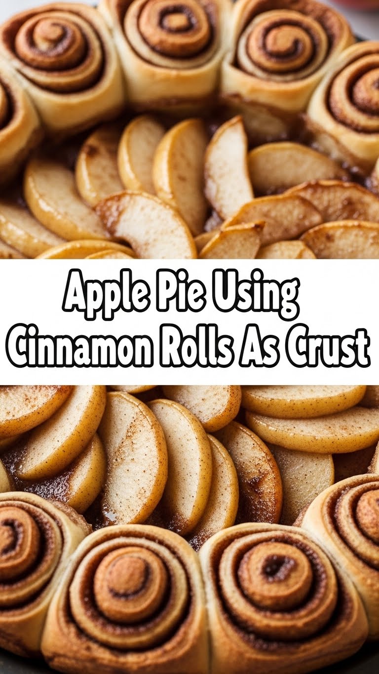Apple Pie Using Cinnamon Rolls As Crust