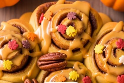 Maple Pumpkin Pie Cinnamon Rolls