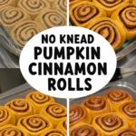 No Knead Pumpkin Cinnamon Rolls