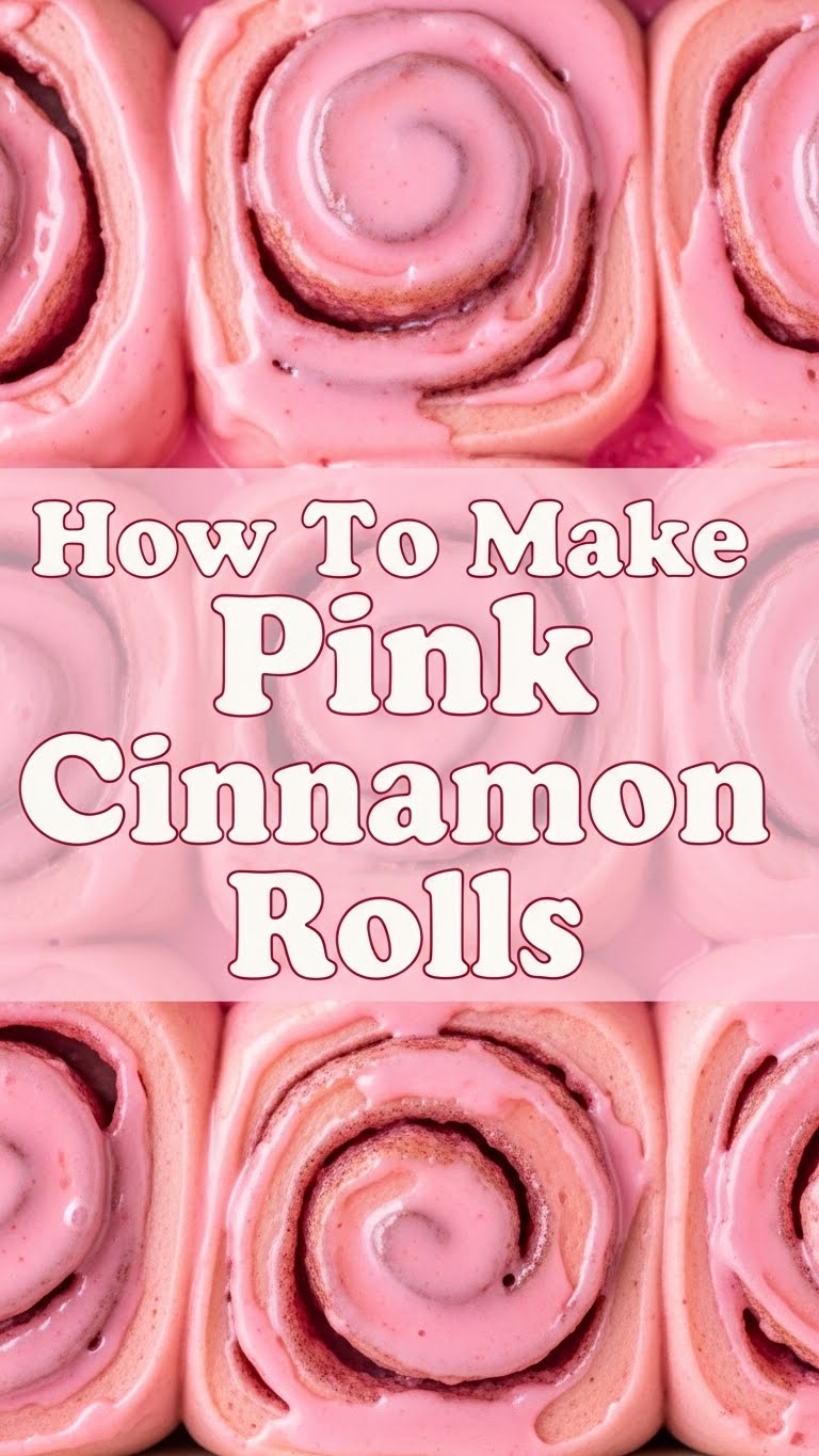How To Make Pink Cinnamon Rolls