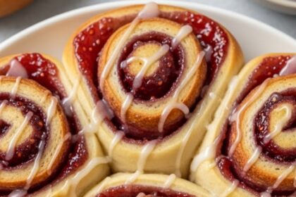 Sourdough Raspberry Cinnamon Rolls